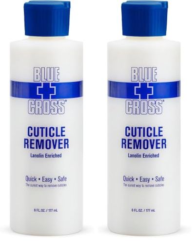 Blue Cross Cuticle Remover & Softener Liquid with Lanolin, 6oz (Pack of 2)