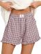 ANRABESS Women's Gingham Ruffle Boxer Shorts