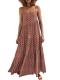 ANRABESS Sleeveless Boho Linen Maxi Sundress