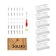 SOLER5 Acrylic Vinyl Record Wall Mount Holders, 6-Pack