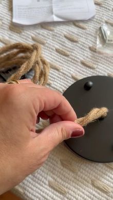 ASCMZOS Hemp Rope Pendant Light Kit