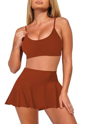 Pink Queen Tankini Swim Skirt Two-Piece