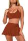 Pink Queen Tankini Swim Skirt Two-Piece