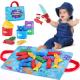 hahaland Montessori Cloth Fishing Game with Stacking Cups