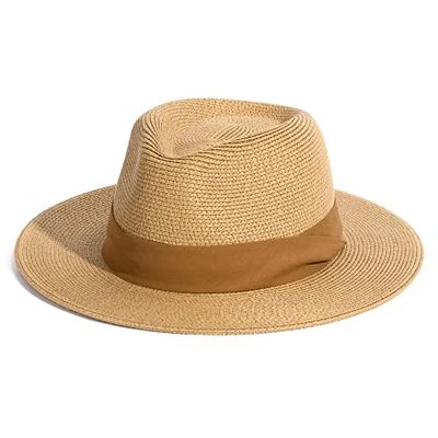 FURTALK Wide Brim Straw Panama Hat UPF Sun Hat