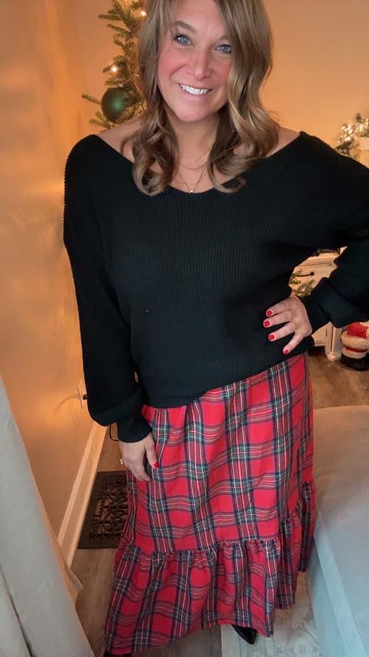 Honest review of plaid maxi skirt