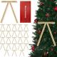 TryLook Velvet Christmas Tree Bows, Khaki, 24 Pack