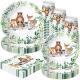 HIPVVILD Woodland Baby Shower Party Supplies