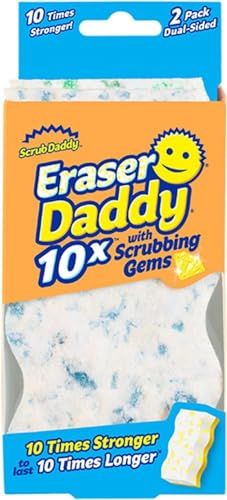 Scrub Daddy Eraser Daddy 10x Magic Eraser Sponges, 2 Pack