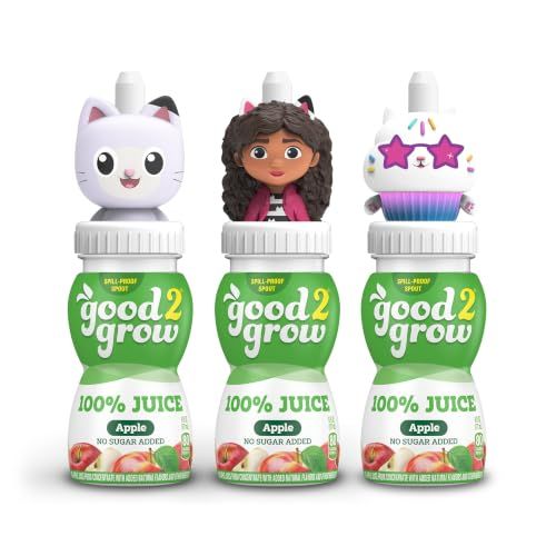 good2grow 100% Apple Juice for Kids, Gabby's Dollhouse, 6 fl oz, 3 Pack
