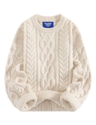 Aelfric Eden Oversized Chunky Cable Knit Sweater