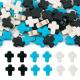 Spritewelry Turquoise Cross Beads for Jewelry Making (60 Pack)