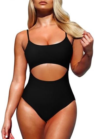 Pink Queen One-Piece Cutout High-Waisted Swimsuit