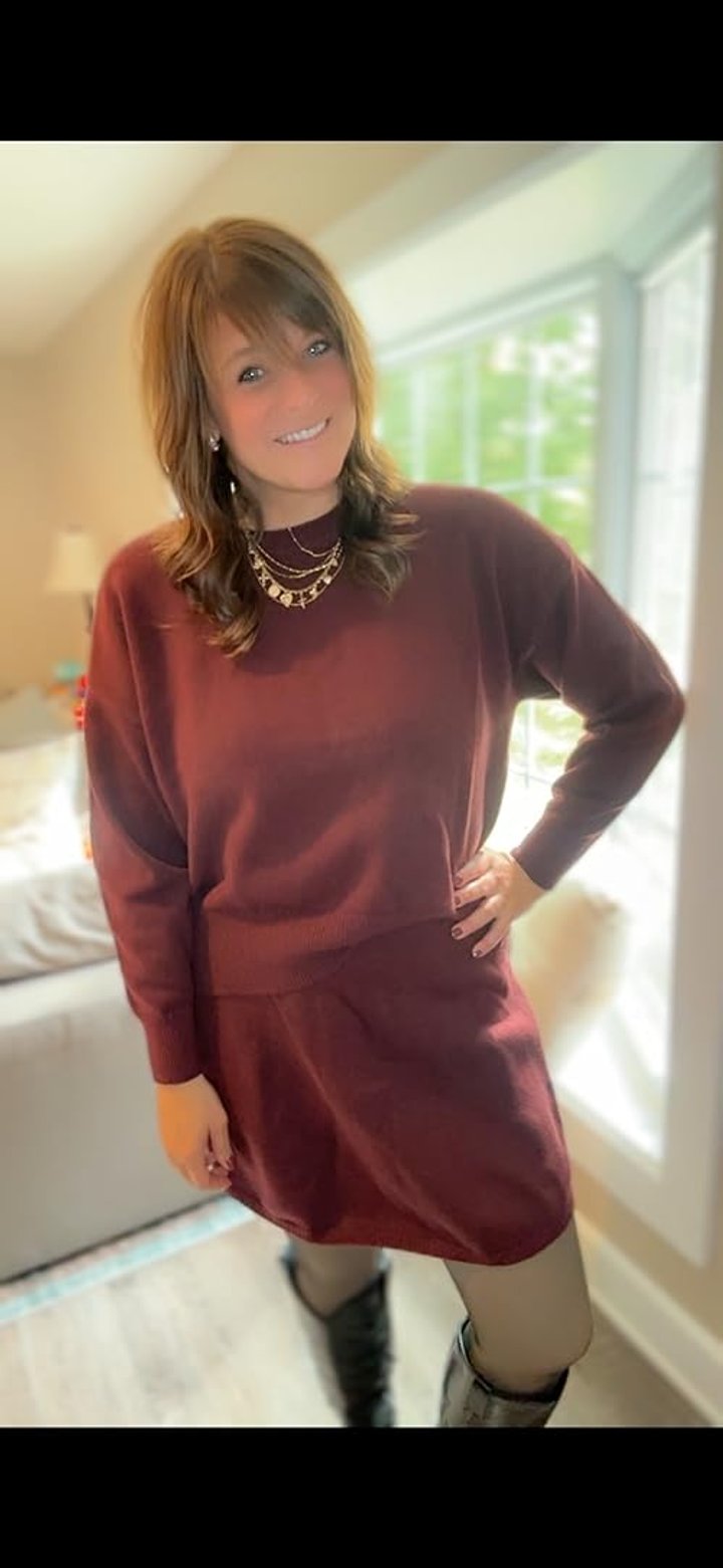 Super cute winter date night look!