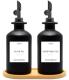 Gelury Olive Oil Dispenser Set with Bamboo Tray