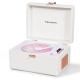 TANLANIN Vintage Portable CD Player with Bluetooth and Speakers, White