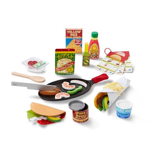 Melissa & Doug Fill & Fold Taco & Tortilla Set, 43 Pieces