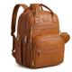 ROSEGIN Vegan Leather Diaper Bag Backpack, Brown