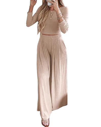 BTFBM Two-Piece Ribbed Knit Lounge Set