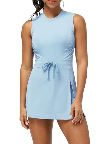 JULGIRL Tennis Golf Dress with Built-In Shorts