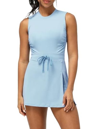 JULGIRL Tennis Golf Dress with Built-In Shorts