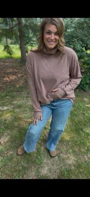 JOINFREE Wide Suede Diabetic Clogs for Women, Brown, Size 10