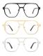 AMOMOMA Retro Aviator Blue Light Reading Glasses