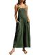Bianstore Cotton Linen Wide-Leg Bib Overalls