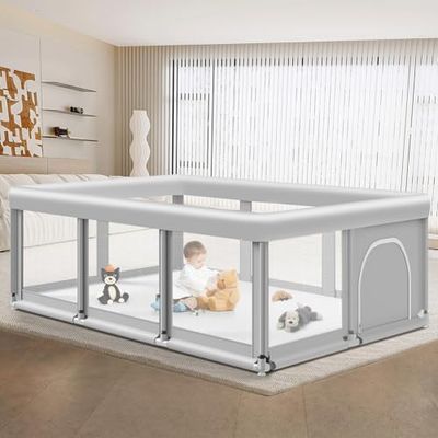Jaobeem Large Baby Playpen with Breathable Mesh