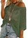 Dokotoo Crochet Off-Shoulder Knit Top