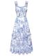 Scarlet Darkness Cottagecore Floral Sun Dress