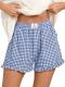 ANRABESS Gingham Ruffle Boxer Shorts