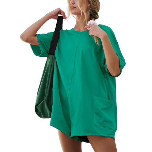 Balimtoy Short-Sleeve Backless Lounge Romper
