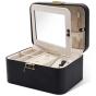 KAMIER 2-Layer PU Leather Jewelry Box with Mirror