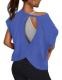 3rd Hill Open-Back Short-Sleeve Workout Crop Top