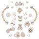 Arrebolli Gold Bling Shoe Charms Set