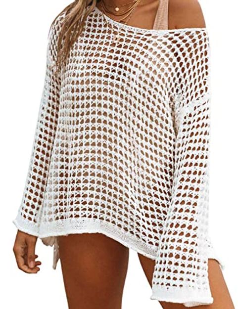 Bsubseach Crochet Hollow-Out Swim Cover-Up
