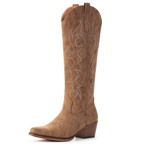 IUV Knee High Embroidered Cowgirl Boots