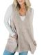 Saodimallsu Sleeveless V-Neck Sweater Vest with Pockets