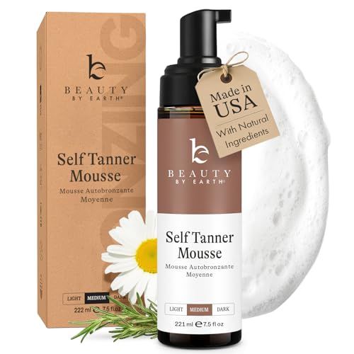 Beauty by Earth Self Tanner Mousse Natural Organic