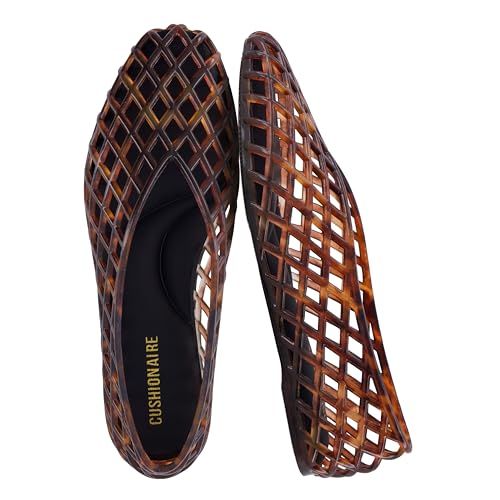 CUSHIONAIRE Siesta Lattice Ballet Flats