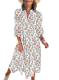 Dokotoo Bohemian Floral Puff-Sleeve Maxi Dress