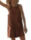 Yeokou Stretchy Sleeveless Shorts Romper with Pockets