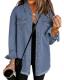 Vetinee Oversized Denim Jean Jacket