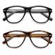 AMOMOMA Retro Aviator Blue-Light Reading Glasses