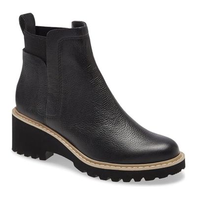 Trish Lucia Platform Lug-Sole Chelsea Ankle Boots