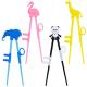 Plum Garden Kids Animal Training Chopsticks, 4 Pairs