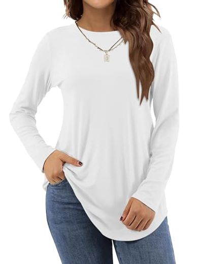 Amoretu Women's Long Sleeve Tunic Top for Leggings