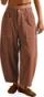 TARSE Women's Corduroy Barrel Pants, Brown