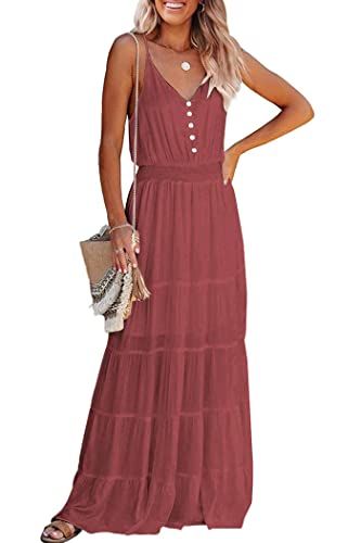 PRETTYGARDEN Spaghetti Strap Maxi Sundress